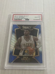 2014-15 Panini Select Paul George Blue Silver Prizm PSA 10 - Picture 1 of 2