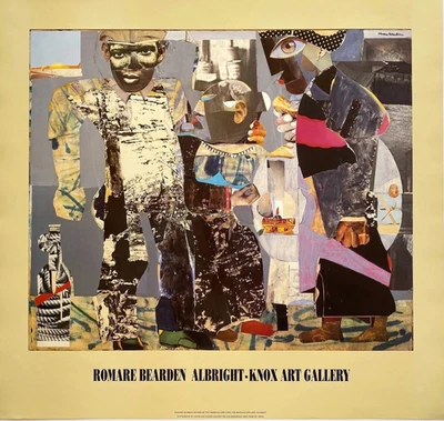 Return of the Prodigal Son by Romare Bearden Art Print 1991 Poster 28x26.5 — 第 1/3 张图片