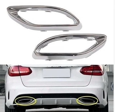 Bumper Trim Chrome LH+RH For Mercedes-Benz 2019-2022 A220 2018 E400 2021 E350, - Image 1 of 4