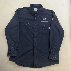 Tyndale FR Button Up Hemd Herren 2XL Blau Feuer Flammfest CAT 2112 Arbeit - Bild 1 von 10