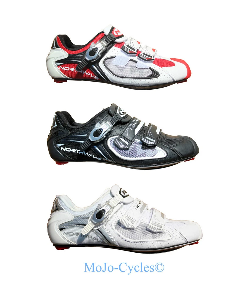 Zapato de ciclismo Northwave Aerlite SBS Carbono varias tallas blanco negro blanco/rojo/negro Foto 1 de 1