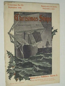 WEIHNACHTSSCHIFFE Vintage 1897 E.S. Lorenz Notenheft - Bild 1 von 2