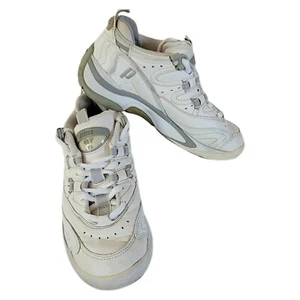 Prince QT Ti Women's White Leather Tennis Court Shoes Dual Density Outsole 5.5 - Picture 1 of 9