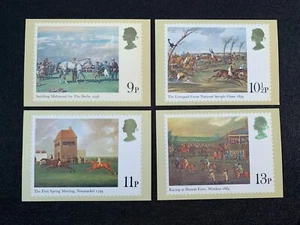 1979 Horse Racing PHQ 36 Set of 4 FDI Back Printing Error! - Picture 1 of 10