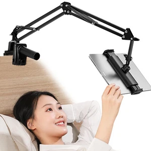 360° Lazy Tablet Stand iPad Holder for Bed Table Long Arm Phone Stand Holder - Picture 1 of 12