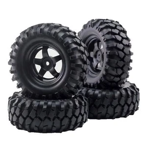 4pcs RC 1/10 Off-Road Rock Crawler Buggy Truck Wheel Rim & Tyre Sand Tires 12mm - Picture 1 of 3