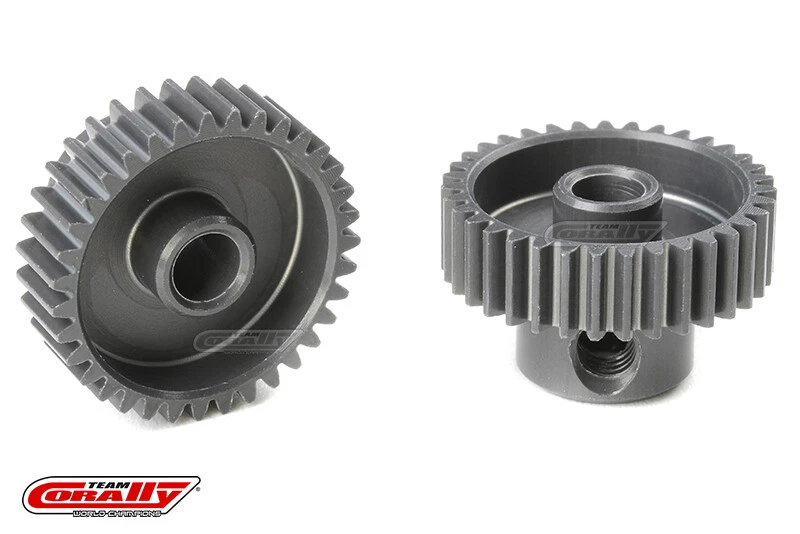 Team Corally 64 DP Motorritzel Hard Eloxiert AL7075 35 Zähne Welle 3.17mm / C-70 - Bild 1 von 1