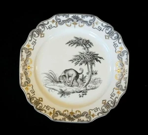 Beautiful Mottahedeh Du Paquier Vista Alegre, 1730 - 1740, Dog Plate - Picture 1 of 2