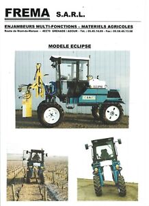 brochure  prospekt  prospectus tracteurs  FREMA  enjambeurs  modèle ECLIPSE