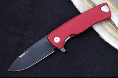 Aleta Lionsteel ROK - Mango de aluminio anodizado rojo - ROK-A-RB Foto 1 de 4