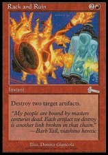 4x Rack and Ruin Urza's Legacy MtG Magic Red Uncommon 4 x4 Card Cards
