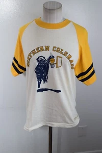Vtg 70s 80s University of Northern Colorado Bears Champion Ringer Large Shirt - Picture 1 of 6