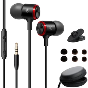 Kabelgebundene Kopfhörer mit Mikrofon, Noise Cancelling In-Ear Ohrhörer, HD Earbuds - Bild 1 von 10