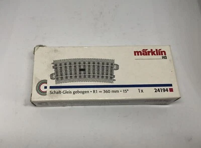 Marklin 24194 HO Scale Curved Circuit Track - Radius 1 (14-3/6”) - Image 1 of 2