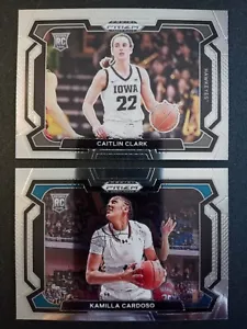 (2) 2024 Panini Prizm Variation C Clark/K Cardoso RCs # 57, 59 Indiana Fever - Picture 1 of 2