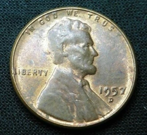 1957 D schöner und glänzender Lincoln Penny - Bild 1 von 6