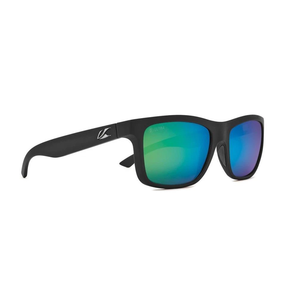 Kaenon Clarke Polarized Sunglasses Matte Black Ultra Coastal Green - Image 1 of 1
