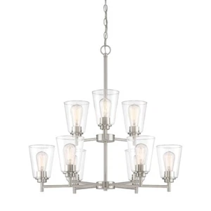 Designers Fountain Westin 9 Light Chandelier, Satin Platinum - 95789-SP - Picture 1 of 1