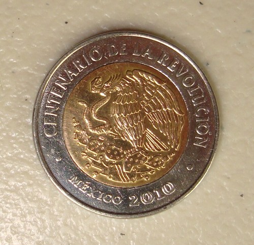 New Listing2010 Mexico 5 Pesos Struck With 2 Reverse Core Dies Error Uncirculated ~ Rare