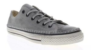 Converse Women's Size 5 John Varvatos Chuck Taylor Grey Leather Retro Sneakers - Picture 1 of 6