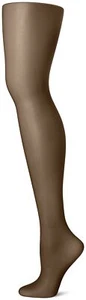 CK Women's Matte Ultra Sheer Pantyhose with Control Top, Black, Size D ESF17951 - Picture 1 of 2