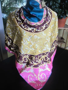 CODELLO Seidentuch 100% Seide Twill Etikett "BELIEVE.LOVE.DREAM.INSPIRE. w. Neu - Bild 1 von 6