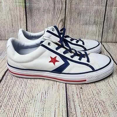 Zapatillas Converse STAR PLAYER OX Unisex Niños Blanco Azul Rojo EE. UU. Talla 7 264720C Foto 1 de 4