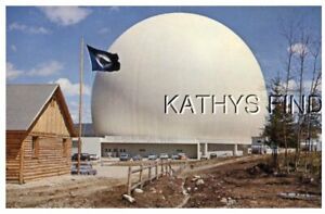 MAINE POSTCARD D+3848 BELL SYSTEM'S RADOME EARTH STATION AT ANDOVER, MAINE