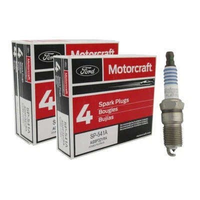 OEM Motorcraft SP541A Dble Plat Spark Plg Set (8) For Lincoln Mercury Ford Mazda - Image 1 of 4