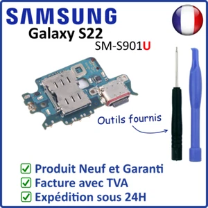 CIRCUIT CONNECTEUR DE CHARGE DOCK USB TYPE-C DU SAMSUNG GALAXY S22 SM-S901U - Foto 1 di 4