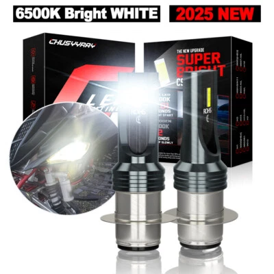 Para Kawasaki Mule 600 610 3000 3010 2x H6M 80W 6000k Faro LED Blanco Bombillas A Foto 1 de 4