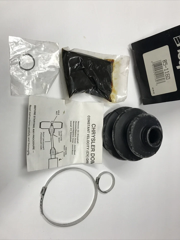 Chrysler Domestic Models 85-1160 velocidad constante (cv) eje de transmisión junta/bota N1 Foto 1 de 4