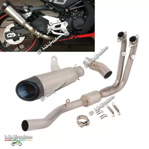 Tubo frontal silenciador de escape completo titanio para CF-Moto 450SR 450SS 450NK 2022-2024 - Imagen 1 de 11