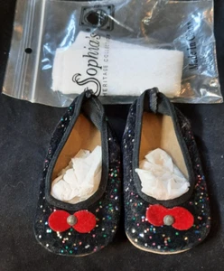 NERO CON GLITTER PAIO DI SCARPE E CALZINI ALTI MARY JANE - Foto 1 di 5