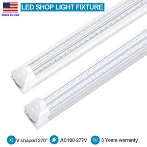 120W/72W 8FT LED Tube Light Bulb 8foot LED Shop Light Fixture Warehouse Lighting - Picture 1 of 16