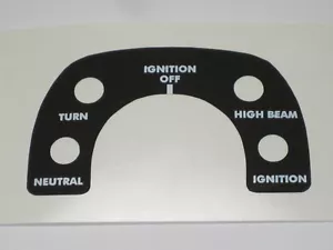 06-5722 Norton instrument panel decal 850 1975 MKIII MK3 console UK Made - Bild 1 von 1