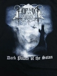 Camiseta HORNA Adulto Pequeña Mediana Metal Banda Gótica Watain Darkthrone Palacio de S - Imagen 1 de 6