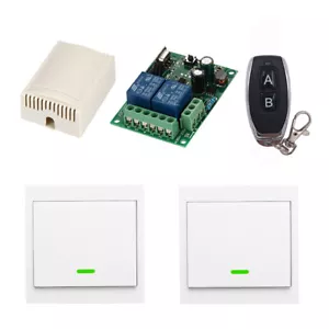 433Mhz DIY Wireless Light Switch Module Receiver+86 Wall Panel Transmitter Kit - Picture 1 of 26