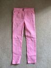 Girls Losan Pink Jeans with Diamant Trim, Size 122cm, Very Good Condition