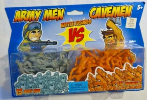 Army Men vs. Cavemen 30 figures, Imperial Toy 2013 NIB - Picture 1 of 11