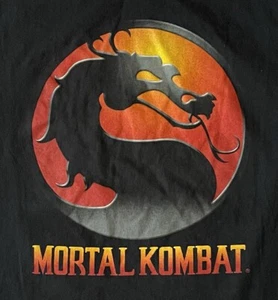 Camiseta mediana vintage "Mortal Kombat" M artes marciales negras - Imagen 1 de 6