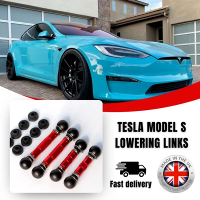 TESLA MODEL S EVOLUTION LOWERING LINKS KIT 2013 TO 2020 (PRECISION ADJUSTMENT) - Image 1 of 4
