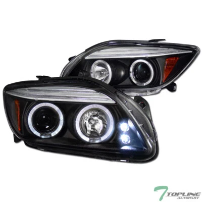 Topline For 2004-2010 Scion Tc LED Halo Projector Headlights Signal Amber - Blk - Изображение 1 из 4