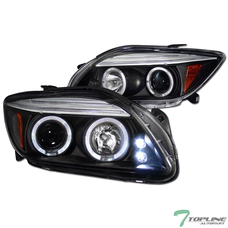 Topline For 2004-2010 Scion Tc LED Halo Projector Headlights Signal Amber - Blk Foto 1 de 4