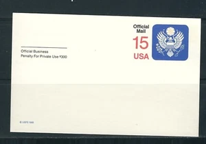 US SC # UZ4 Official mail . UNUSED - Picture 1 of 1