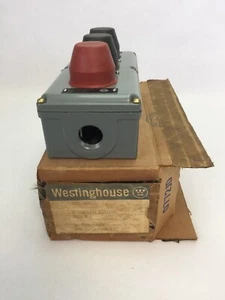 WESTINGHOUSE TYPE HDW PUSHBUTTON CONTROL STATION 600V HEAVY DUTY NEMA 4 - Picture 1 of 9