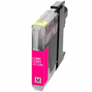 Cartucho de impresora XL magenta compatible para Brother LC980 LC985 LC1100M - Imagen 1 de 1