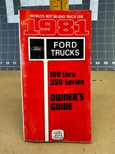 Ford 1981 camioneta manual del propietario F100 F150 F250 F350 guía - Imagen 1 de 8