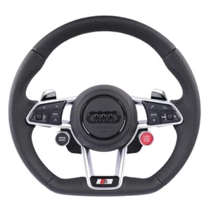 Audi S-Line Steering Wheel – Paddle Shifters, Perforated Leather, S Badge - Picture 1 of 1