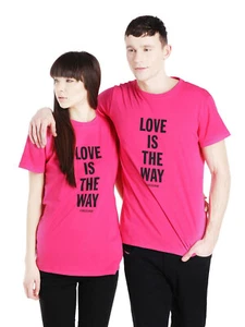 80 $ Designer selten DIESEL Unisex rot T-Love Phora Grafik Tee T-Shirt Top L - Bild 1 von 5